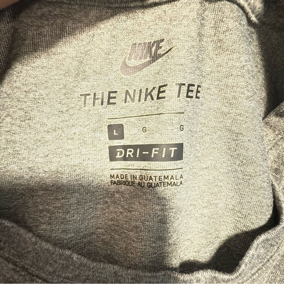Nike Heather Gray Long Sleeve Men's Tee - Picture 4 of 6